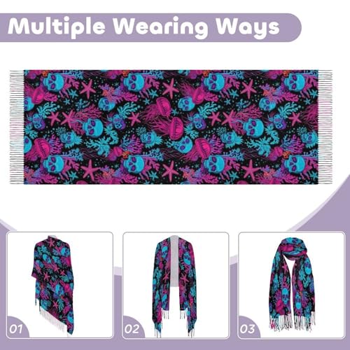 Big Oversized Long Scarves Pashmina Shawl Wrap Women gifts - color: Picture (651)