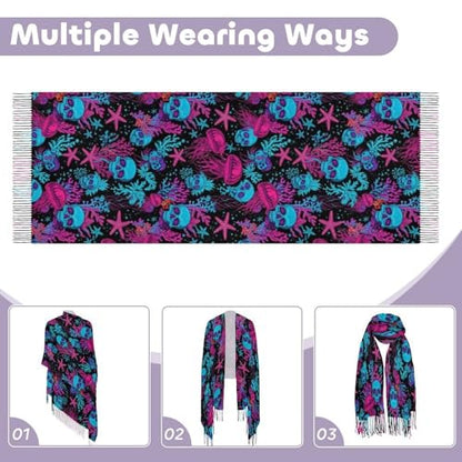 Big Oversized Long Scarves Pashmina Shawl Wrap Women gifts - color: Picture (651)