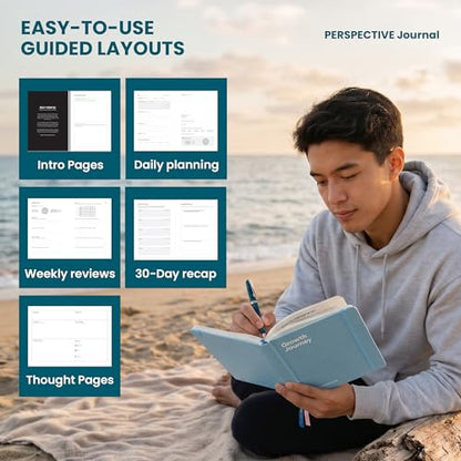 Perspective: A 30-Day Guided Growth Journal & Daily Planner by Tati from Wilkii | SHAPE Series | Personal Development Journal for Shifting How You See Your Life
