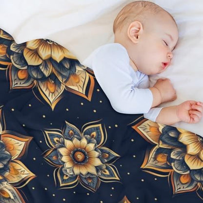 Yoga Meditation Lotus Throw Blankets Blanket Super Soft Warm Bed Blanket Couch Decorative Throw Blankets Living Room Dorm