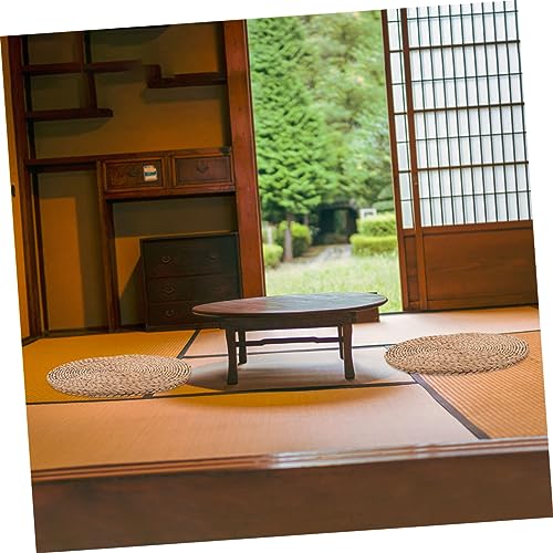 Thickened Woven Yoga Meditation Cushion Floor Pad for Outdoor Picnic Home Use Natural Material Thick Sitting Mat