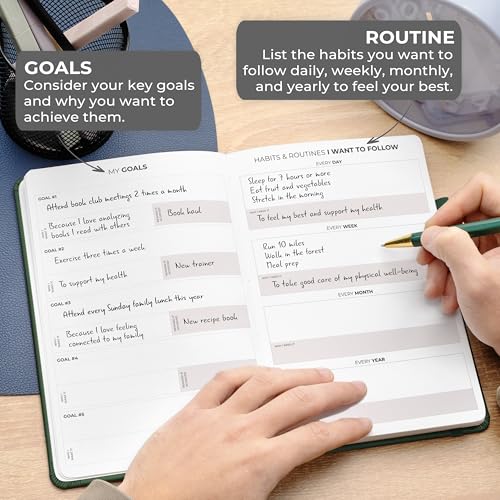 Clever Fox Self Mastery Journal – Guided Daily Reflection & Self Improvement Journal with Prompts – Journaling Notebook for Women & Men (Forest Green) - color: Forest Green