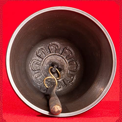 Hand Bell Puja Bronze Bell For Home Decoration, For Meditation, Prayer, Reiki, Wakefulness, Concentration, Healing Dorje Set(Medium)