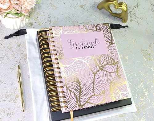 Gratitude is Yummy® 90-Day Grattitude Journal – Manifestation Journal with Prompts, Law of Attraction Daily Guided Journal for Self Care, Mindset & Abundance (Luxury Hardcover Gift Set)