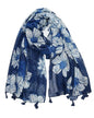 YOUR SMILE Large Boho Scarf for Women Lightweight Floral Printed Scarves Fall Winter Fashion Fringed Shawl wraps - color: 33