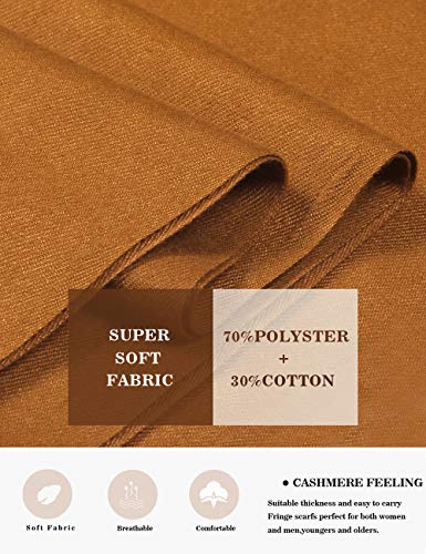 Pashmina Shawl Women Winter Scarf Warm Wedding Wraps Ladies Scarves for Evening Dresses - color: Coffee