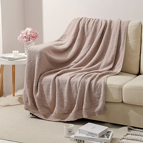 bearberry Super Soft Fluffy Throw Blanket Lightweight Cozy Warm Bed Blankets for Couch Bed Sofa All Season (Beige, 60”x80”) - color: Beige, size: Twin(60″x80″)