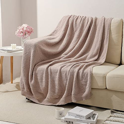bearberry Super Soft Fluffy Throw Blanket Lightweight Cozy Warm Bed Blankets for Couch Bed Sofa All Season (Beige, 60”x80”) - color: Beige, size: Twin(60″x80″)