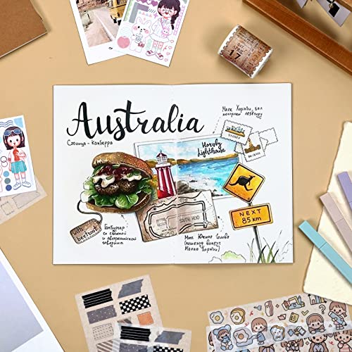 EOOUT 100pcs A5 Blank Kraft Notebooks, Journals in Bulk, Sketchbooks Bulk for Kids, 60 Pages, 80GSM, 8.3 X 5.5 Inch, Travel Journal Set, Travelers, Students and Office - style: Blank-100pack
