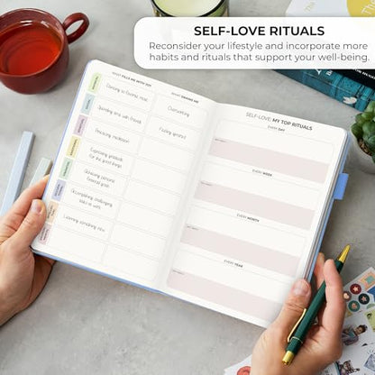 Clever Fox Self-love Journal – Guided Self-Discovery Log for Self-care, Reflection & Self-help, Mental Health, Gratitude & Mindfulness (Periwinkle) - color: Periwinkle