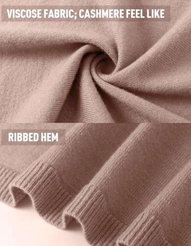 PULI Women's Versatile Knitted Shawls Scarf Poncho Sweater with Buttons Lightweight Spring Summer Fall Wraps - color: A-tan