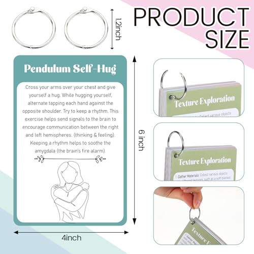 32 Pcs Somatic Therapy Exercise Cards 5.9 x 4 Inches Mindfulness Cards Coping Skills for Nervous System Regulation, Relieve Anxiety, Reconnect with Your Body, and Find Comfort