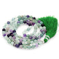 mala Beads Necklace for Women Man, mala Bracelet, Prayer Beads Necklace - color: rainbow fluorite