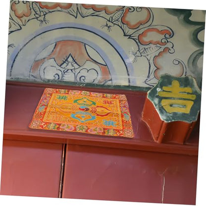 NUOBESTY Buddha Table Cloth Buddhist Embroidery Handmade Brocade for Zen Book Wrapping Temple Supply