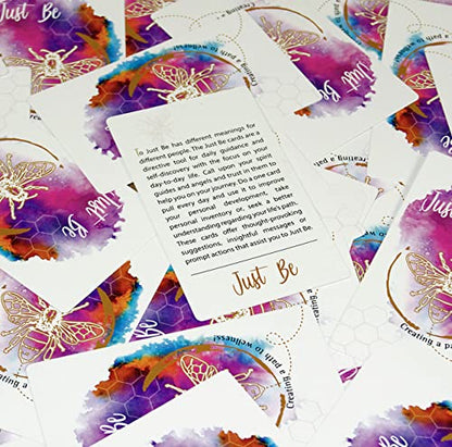 Just Be - The Wellness Deck: Card Deck for Guidance, Motivation and Inspiration. Great for Therapy and Building self-Esteem. GT3421