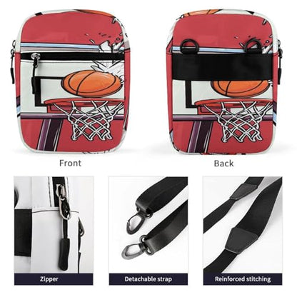 Stylish Messenger Bags Easy to Clean, Sling Backpack with Zipper, Crossbody Bag for Gym - color: Picture(341)