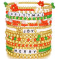 16 PCS Gold Bead Pearl Bracelet for Women, Gold Plated Beaded Strand Bead Ball Bracelets stack Adjustable Jewelry Set for Gifts - color: 04-GOLD