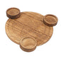 Wooden Candle Holder for Altar Table Decor Divination Rituals Modern Altar Plate Set