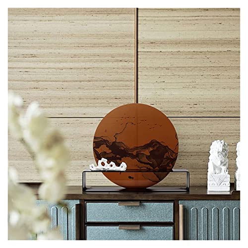 Sculpture Tabletop New Chinese Ink Zen Round Room Desktop Desktop Statue
