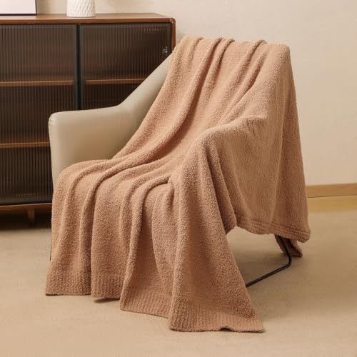 bearberry Super Soft Fluffy Throw Blanket Lightweight Cozy Warm Throw Blankets for Couch Bed Sofa All Season (Camel, 50”x60”) - color: Camel, size: Throw(50″x60″)