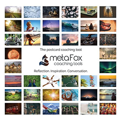 metaFox - 52 Inspirational, Positive Affirmations & Motivational Postcards, Picture Cards For Life Coaching, Therapy, & Personal Advice, Mindfulness, Coaching, Life Design Cards