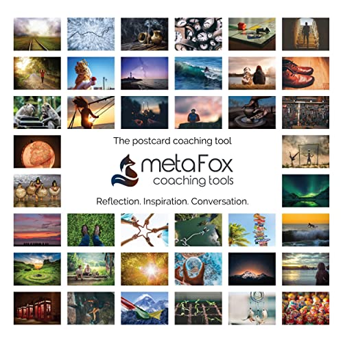 metaFox - 52 Inspirational, Positive Affirmations & Motivational Postcards, Picture Cards For Life Coaching, Therapy, & Personal Advice, Mindfulness, Coaching, Life Design Cards