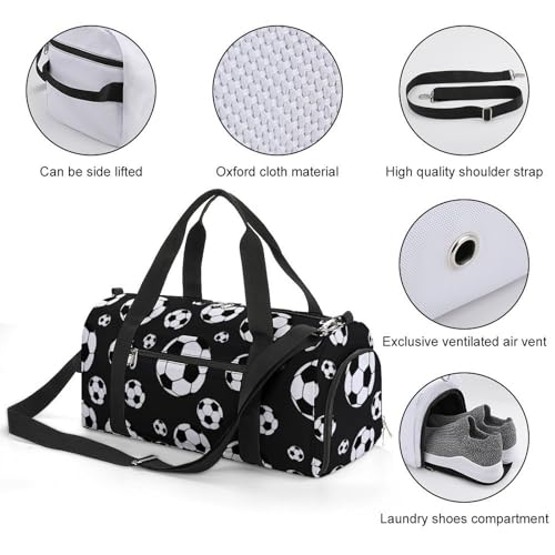 Soccer Balls Football Large Capacity Portable Fitness Bag, Easy to Carry - color: soccer balls football