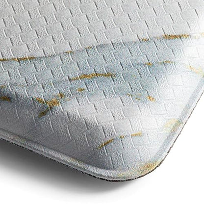 SoHome Cozy Living Anti Fatigue Mat Kitchen Mat Non Slip Stain Resistant Easy Clean 1/2 Inch Thick Kitchen Floor Mats, Marble Gold 17.5" x 30" - color: Gold, size: 30"L x 17.5"W x 0.5"Th