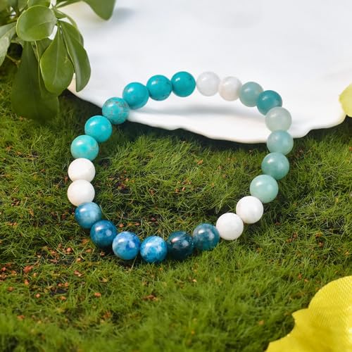 Strong Healing Crystal Bracelet 8MM Genuine Stone Bracelet Lucky Beaded Bracelet Chakra Bracelet 6.5 inch Positive Energy Inspirational Gifts for Women Mom - style: Best Friend