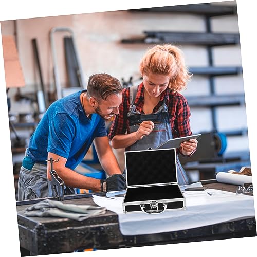 HEMOTON Multi Functional Aluminum Briefcase with Reinforced Handle Large Capacity Portable Storage Box for Tools and Accessories Durable Handheld Carrying Case for Home Office and Travel