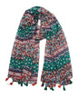 YOUR SMILE Large Boho Scarf for Women Lightweight Floral Printed Scarves Fall Winter Fashion Fringed Shawl wraps - color: 29