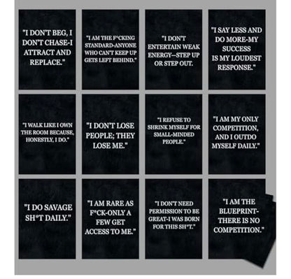 Isaac Liev Daily Affirmation Cards for Women & Men – 52 Motivational Affirmations Deck for Mindset & Inspiration | Cool Gifts for Him & Her, Best Friend, Coworkers, Office & Birthday - style: Savage Affirmation