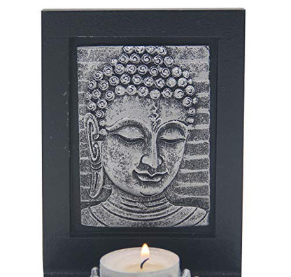 DharmaObjects Tabletop Zen Garden Tea Light Candle Holder Gift & Home Decor (Buddha)