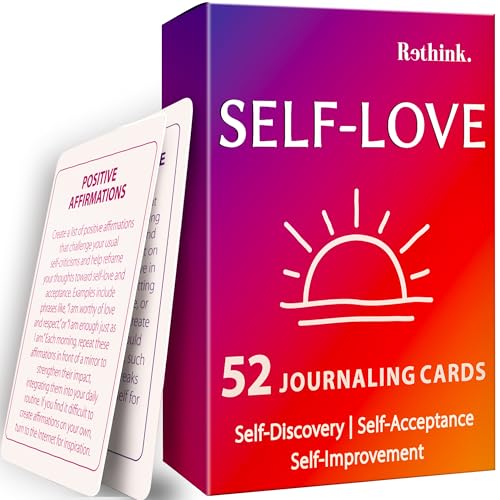 QUOKKA Self-Love: 52 Journaling Flashcards for Reflection, Self-Discovery, and Mindful Growth | Guided Prompts for Gratitude, Self-Acceptance, and Personal Empowerment | Gift for Women and Men