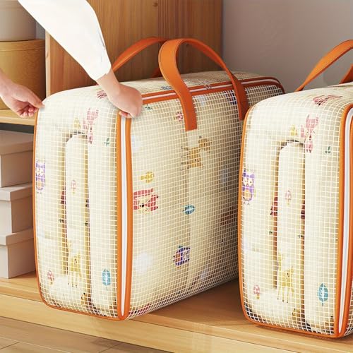 Large Moving Bags Heavy Duty, Clear Storage Bags with Zipper and Reinforced Handles, Closet luggage Organization and Storage for Blanket Clothes Comforter, Dorm Room Home Essentials (X-Large) - size: X-Large