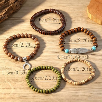 Gothic Bracelet Adjustable Punk Braided Leather Multilayer Grunge Set Bracelets Emo Metal Cuff Wrap Bangles Meaningful Gift - color: J-BZ-46