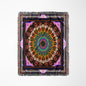 3dRose Mandala Zen InnerBalance Harmony Gold Yellow Orange Purple Blue Glowing Chakra Meditation Woven Blanket