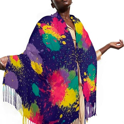 Big Oversized Long Scarves Pashmina Shawl Wrap Women gifts - color: Picture (650)