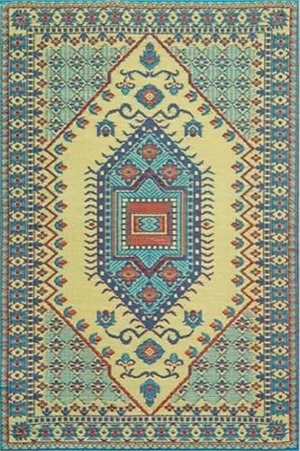 Mad Mats Turkish Plum Outdoor Rug, 8x10 – Reversible, Recycled Plastic, UV Resistant - color: Turkish Plum, size: 8'x10'