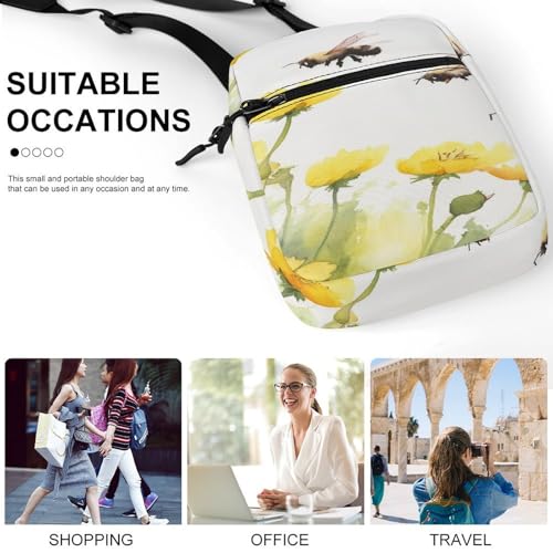 Stylish Messenger Bags Easy to Clean, Sling Backpack with Zipper, Crossbody Bag for Gym - color: Picture(346)