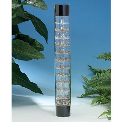 Bits and Pieces - Rain Fall Stick-Listen to Natural Sound of Rainfall and Watch Metal Balls Fall in Clear Acrylic Rain Stick - Music Rainstick