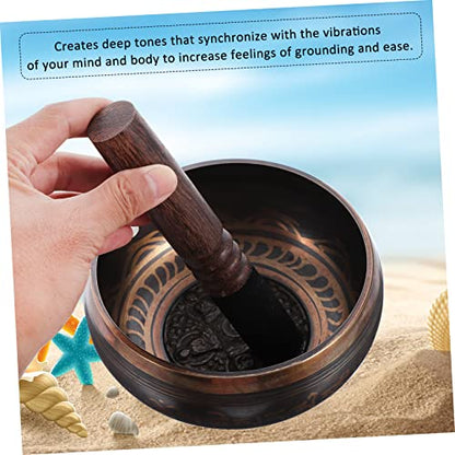 1set Nepal Bowl Meditation Meditation Bowl Sound Rod for Deep Relaxation
