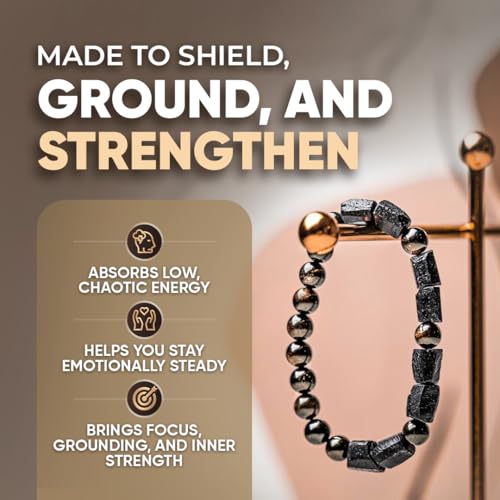 Conscious Items Protection Bracelets for Women & Men, Healing Crystal Bracelet with Natural Stones for Energy Shielding, Grounding, Stress, & Negative Energy Protection - style: The Spiritual Protection Bracelet
