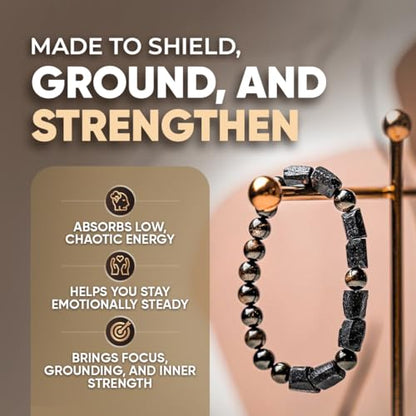 Conscious Items Protection Bracelets for Women & Men, Healing Crystal Bracelet with Natural Stones for Energy Shielding, Grounding, Stress, & Negative Energy Protection - style: The Spiritual Protection Bracelet