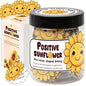 Positive Sunflowers Jar, 60 Positive Affirmations Cards, Sunflower Gifts for Women, Retirement Gift for Woman, Mom, Friends, Coworker, Boss Lady, Christmas Gift, White Elephant Gifts - color: Positive Yellow Sunflower