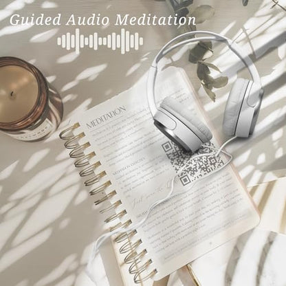 FINDING BALANCE Mental Health Journal – 6-Month Daily Journal with Prompts for Mindfulness, Self-Care & Healing – Anxiety & Depression Relief – Beige Spiral