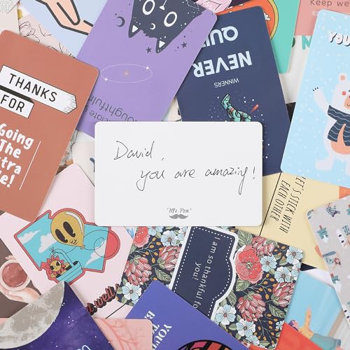 Mr. Pen- Encouragement Cards, 100 pcs, Inspirational Cards, Motivational Cards, Inspirational Note Cards, Motivational Quote Cards, Kindness Cards, Inspirational Quote Cards Bulk - color: Retro Rainbow