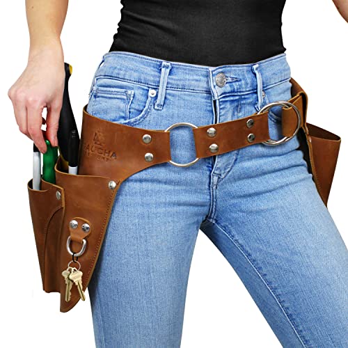 Leather Garden Tool Belt - Gardening gifts for women- Utility belt - Garden Tools Organizer Holster Pouch -Gift for Gardeners and Florists
