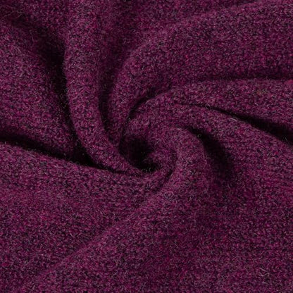 RIIQIICHY Shawl Wrap Women Pashmina Triangle Cape Knit Sweater Scarf for Fall Winter Fashion Accessory - color: Purple