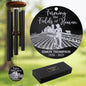 Personalized Farmer Memorial Wind Chime – “Farming The Fields of Heaven” Custom Name & Years – White Engraved Outdoor Sympathy Gift for Loss of Loved One – Rustic Farm Tribute Windchime - size: FarmWC 1